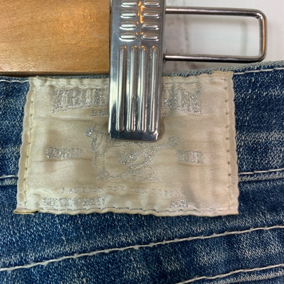 🌈3X$25⚡️True Religion Pearl Straight Leg Jeans 26 - Picture 4 of 8